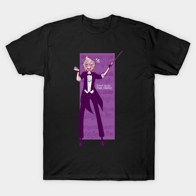 Distant Worlds Conductor! Prompto T-Shirt by HammiltenJohn